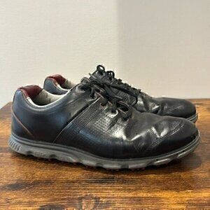 FootJoy Golfing Leather Black Shoes size 10.5 men